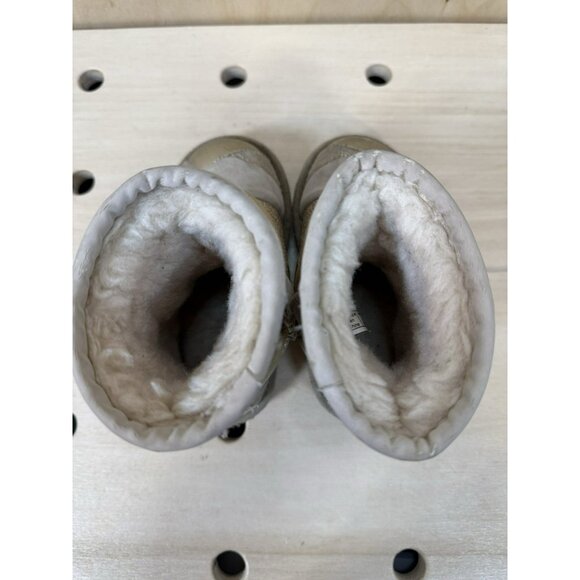 UGG Classic short 2 patchwork Gold boots Kids Toddler US Size 7 - Picture 8 of 8